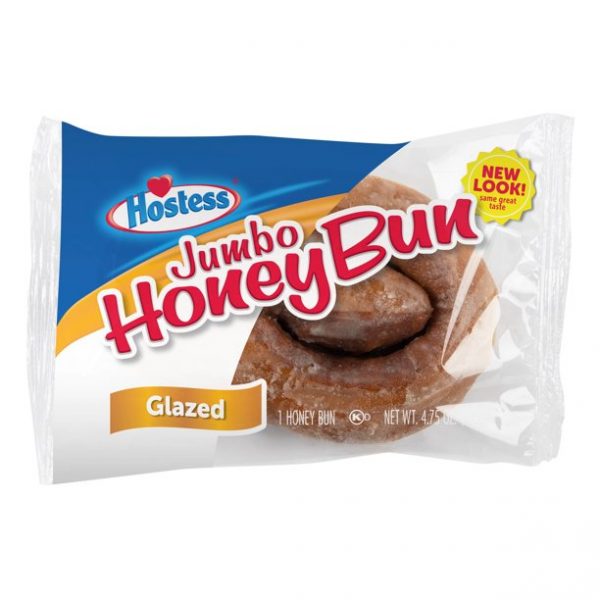 Hostess Jumbo Glaze Honey Bun 6 1CT Sweetheart Ice Cream