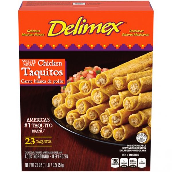 Delimex Chicken Taquitos RTL Sweetheart Ice Cream
