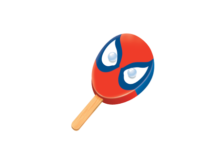Popsicle Spiderman Face Bar - Sweetheart Ice Cream